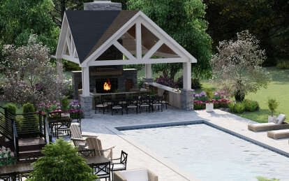 Craftsman House Plan #1958-00040 Elevation Photo