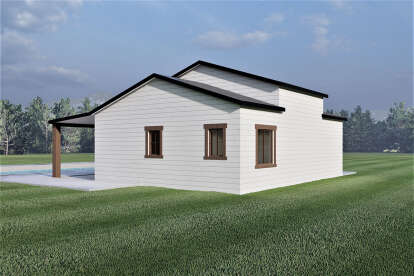 Modern House Plan #6422-00098 Elevation Photo