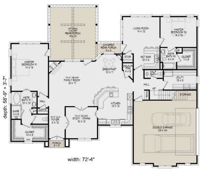 Main Floor  for House Plan #940-01142