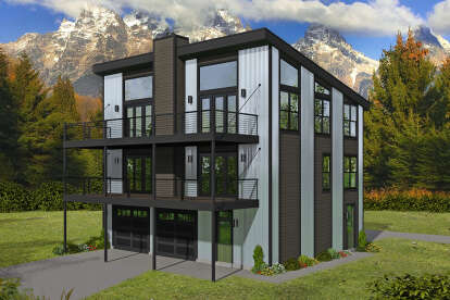 Modern House Plan #940-01144 Elevation Photo
