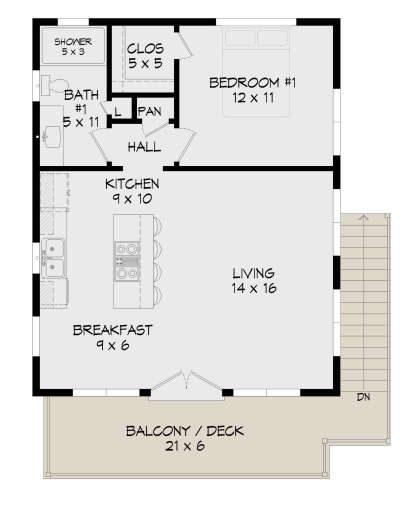 Main Floor for House Plan #940-01145