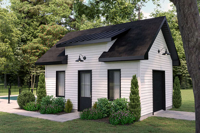 House Plan House Plan #31445 Angled Front Elevation