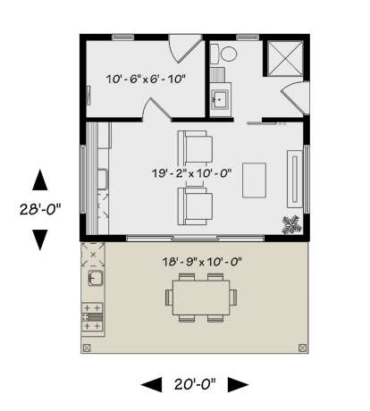 Main Floor  for House Plan #034-01381