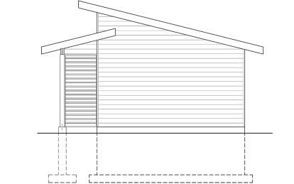 Modern House Plan #034-01383 Elevation Photo