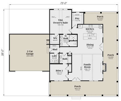 Main Floor  for House Plan #009-00408