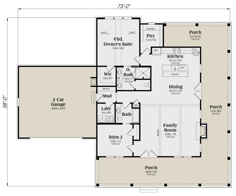 House Plan House Plan #31450 Drawing 1
