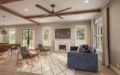 Modern Farmhouse House Plan #009-00408 Additional Photo