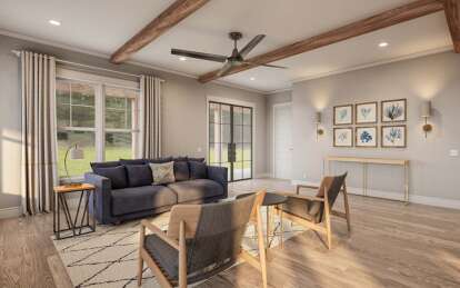 Modern Farmhouse House Plan #009-00408 Additional Photo
