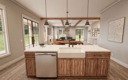 Modern Farmhouse House Plan #009-00408 Additional Photo