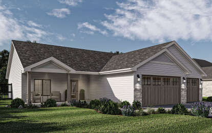 Craftsman House Plan #963-01016 Elevation Photo