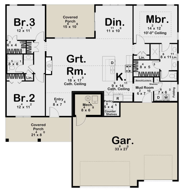 House Plan House Plan #31454 Drawing 1