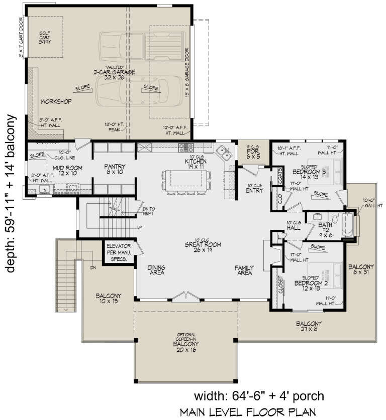 House Plan House Plan #31455 Drawing 1