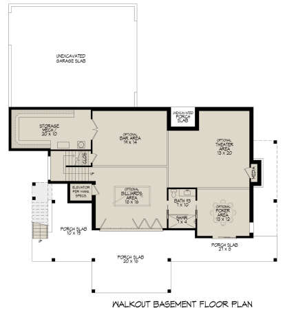 Basement for House Plan #940-01146