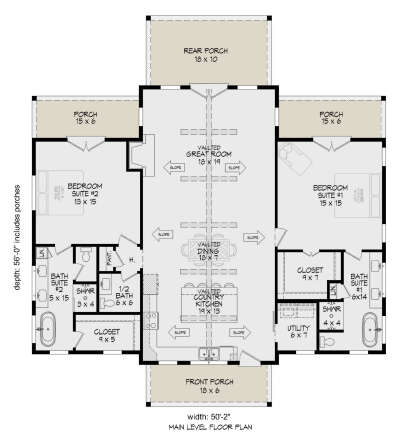 Main Floor  for House Plan #940-01148