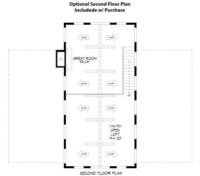 Optional Second Floor for House Plan #940-01149