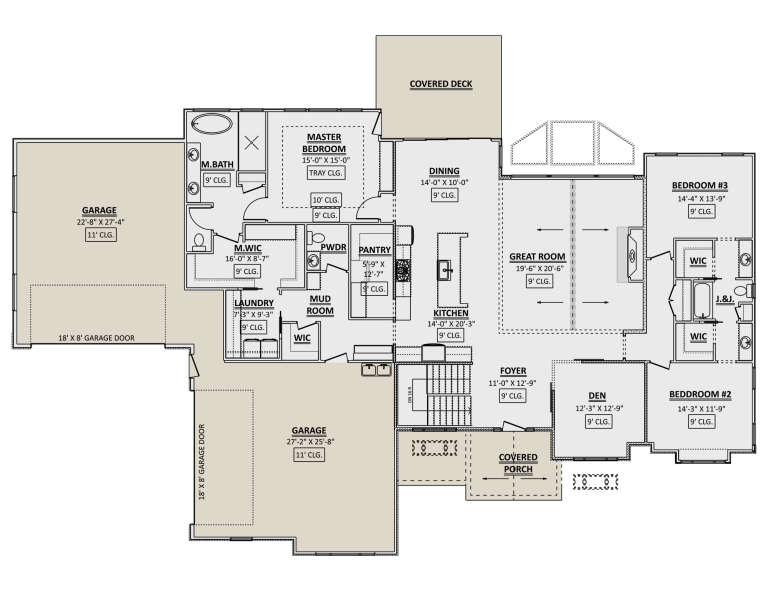 House Plan House Plan #31461 Drawing 1