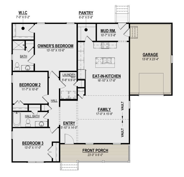 House Plan House Plan #31462 Drawing 1