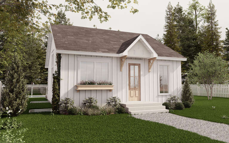 House Plan House Plan #31463 Angled Front Elevation