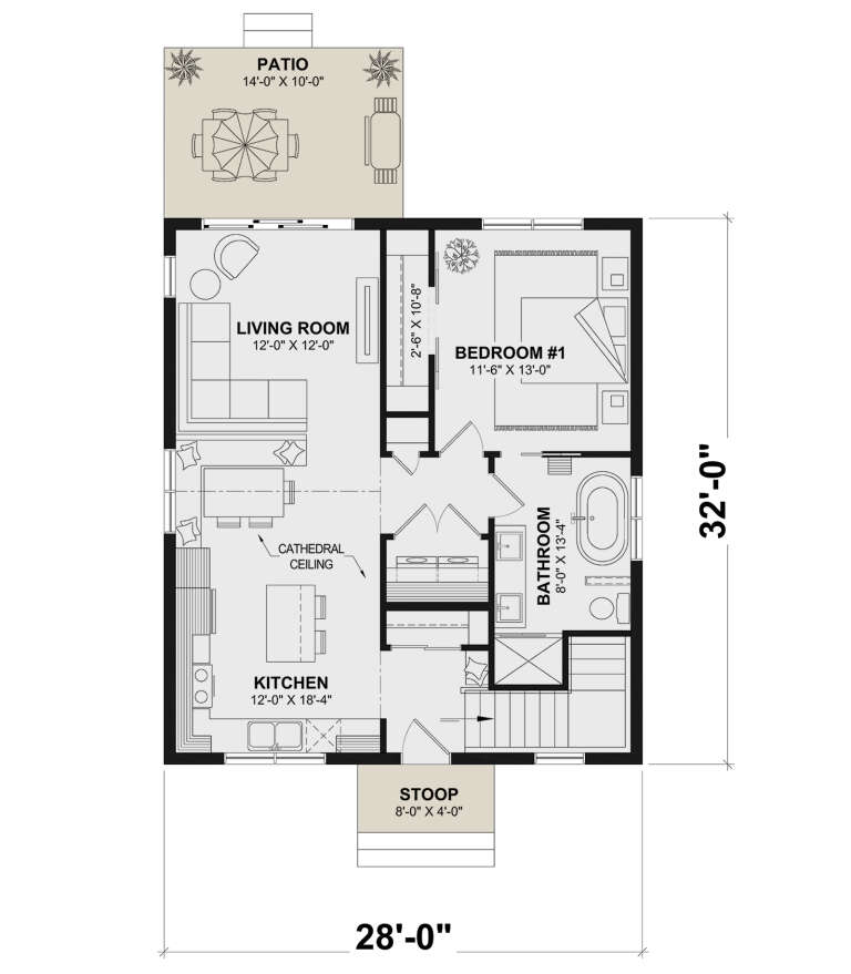 House Plan House Plan #31463 Drawing 1