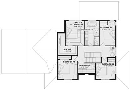Second Floor for House Plan #034-01385