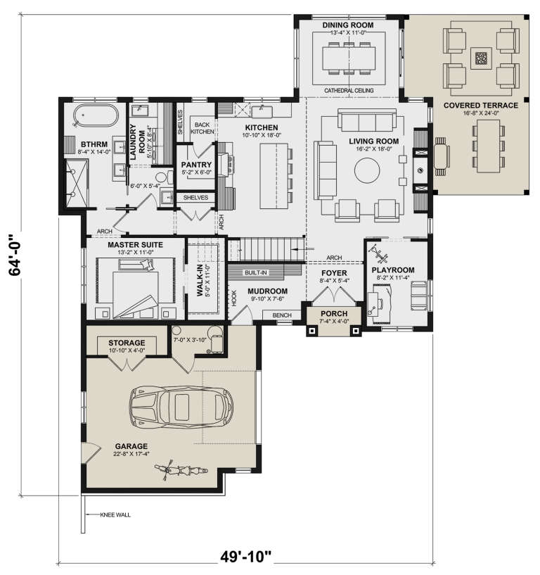 House Plan House Plan #31465 Drawing 1