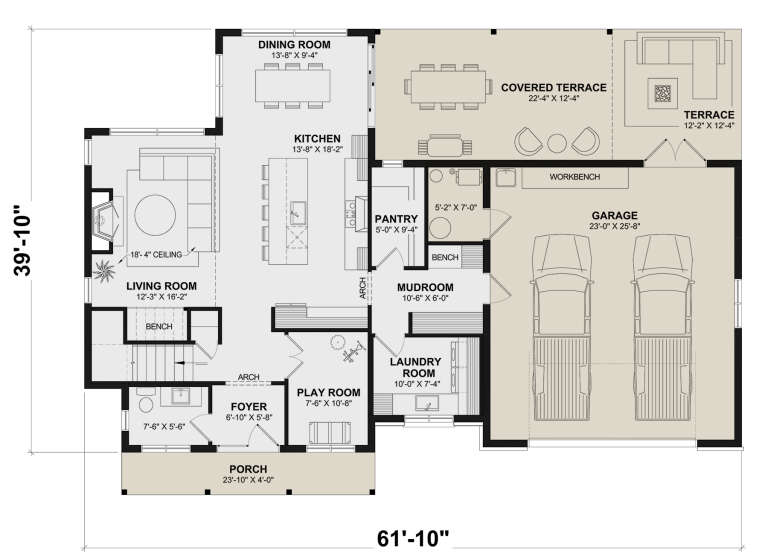 House Plan House Plan #31467 Drawing 1