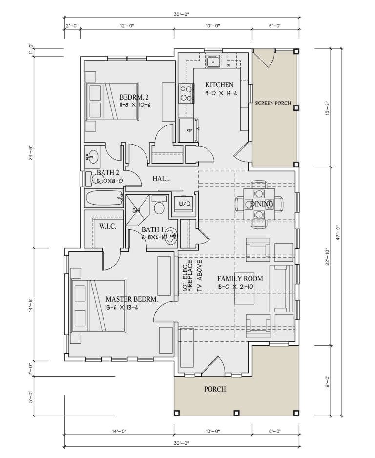 House Plan House Plan #31469 Drawing 1