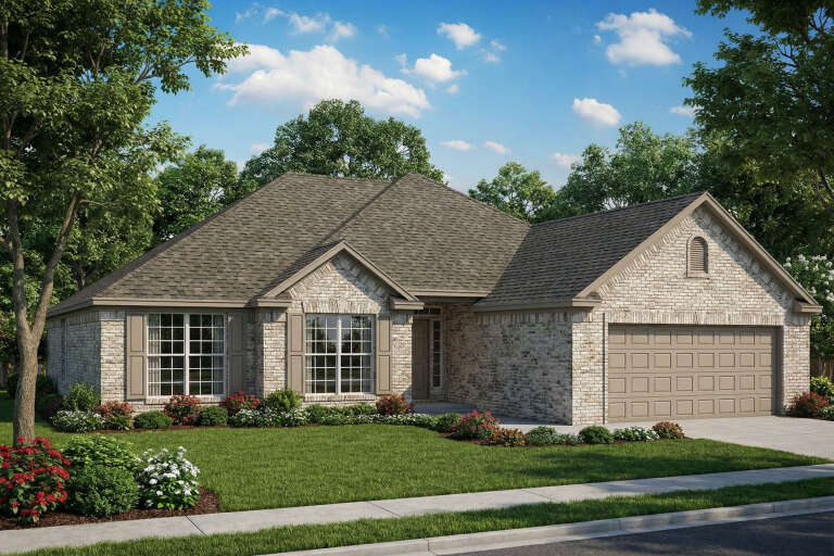 House Plan House Plan #3147 Angled Front Elevation