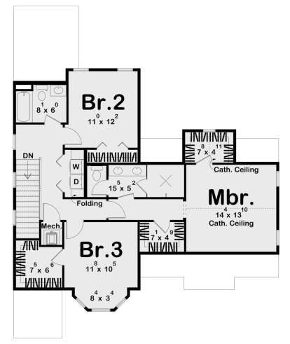 Second Floor for House Plan #963-01017