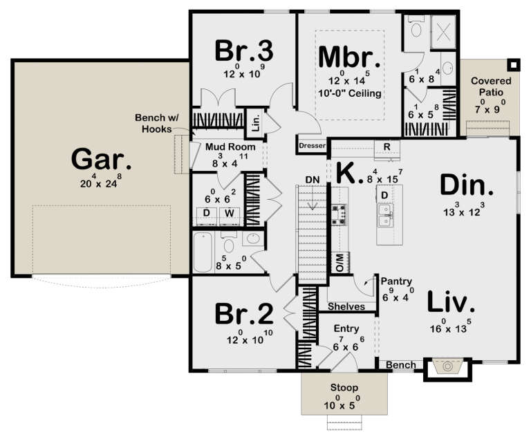 House Plan House Plan #31471 Drawing 1