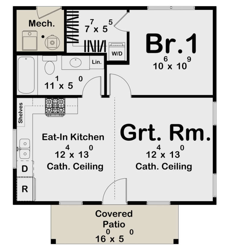 House Plan House Plan #31472 Drawing 1