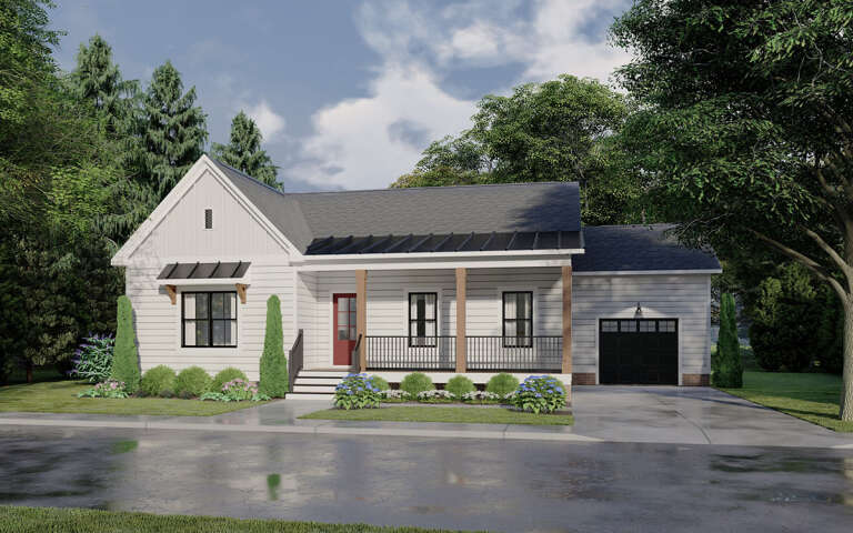 House Plan House Plan #31473 Angled Front Elevation