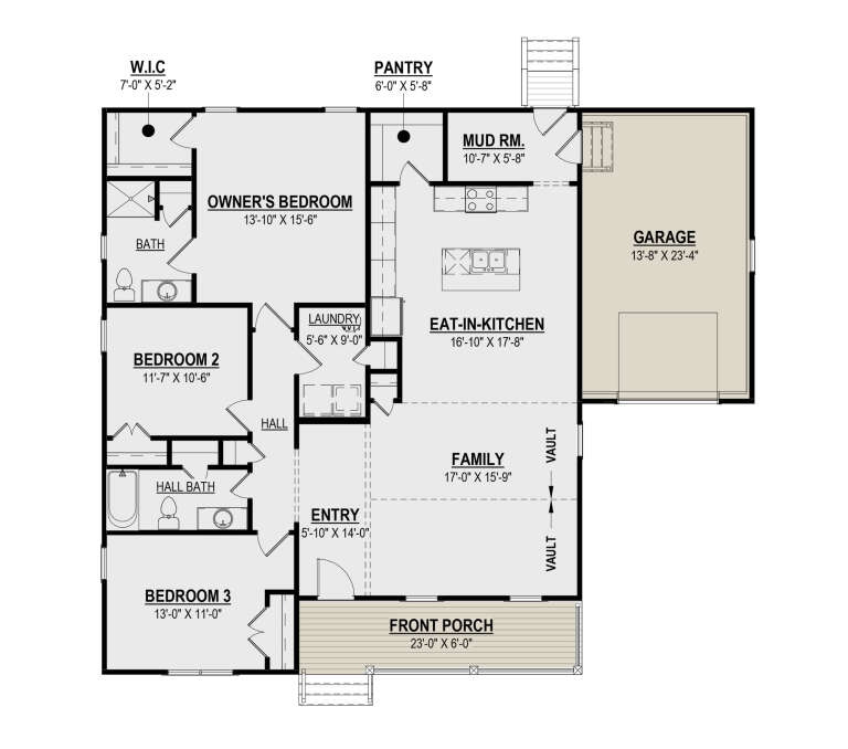 House Plan House Plan #31473 Drawing 1