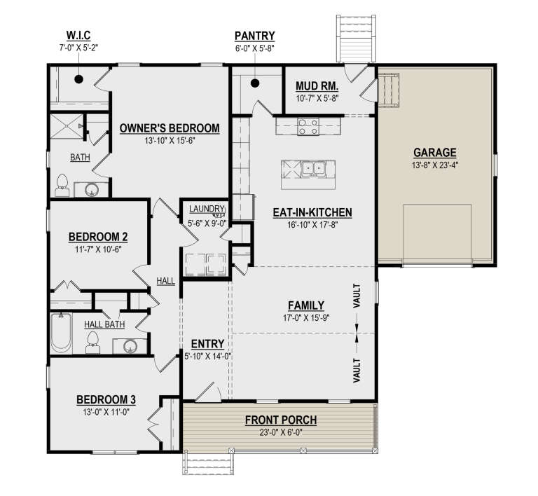 House Plan House Plan #31474 Drawing 1