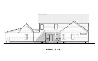 Modern Transitional House Plan #6261-00004 Elevation Photo