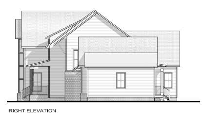 Modern Transitional House Plan #6261-00004 Elevation Photo