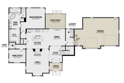 Main Floor  for House Plan #6261-00004