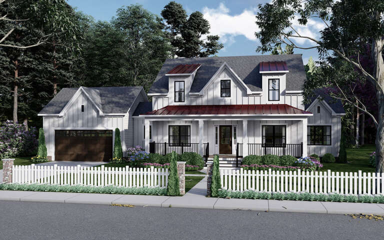 House Plan House Plan #31477 Angled Front Elevation