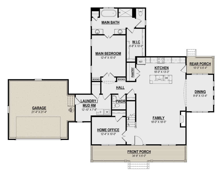 House Plan House Plan #31477 Drawing 1