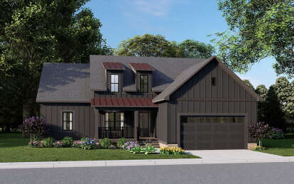 Modern Farmhouse House Plan #6261-00007 Elevation Photo