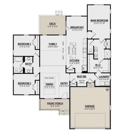 Main Floor  for House Plan #6261-00007
