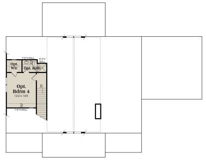 Optional Second Floor for House Plan #009-00409