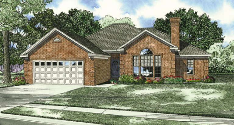 Traditional House Plan #110-00115 Elevation Photo