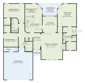 Floorplan 1 for House Plan #110-00115