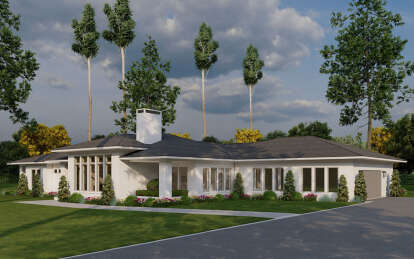 Modern House Plan #8318-00391 Elevation Photo