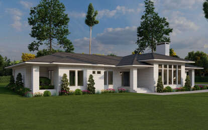Modern House Plan #8318-00391 Elevation Photo
