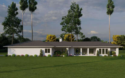 Modern House Plan #8318-00391 Elevation Photo