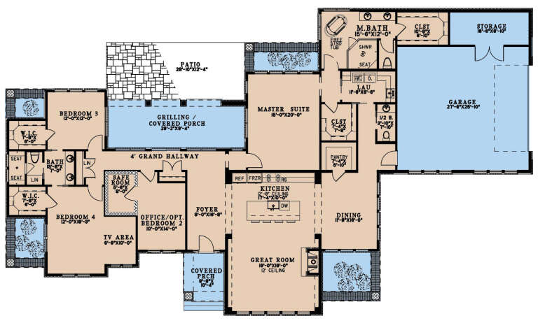 House Plan House Plan #31481 Drawing 1