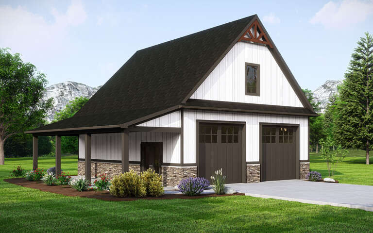House Plan House Plan #31482 Angled Front Elevation