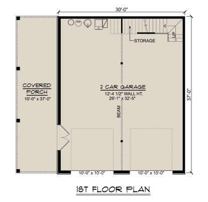 Garage Floor for House Plan #5032-00278